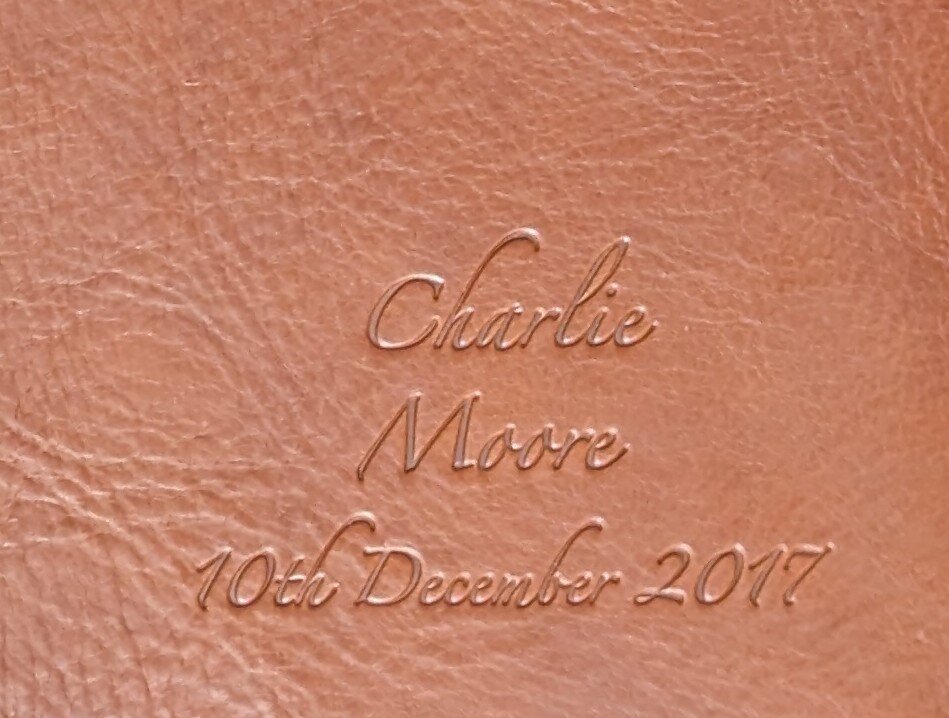 Debossed album detail